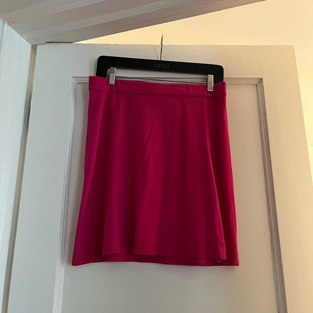 Zara hot pink knit mini skirt L NWT - Picture 2 of 4
